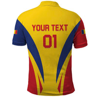Custom Romania 2024 Football Polo Shirt Come On Tricolorii - Wonder Print Shop