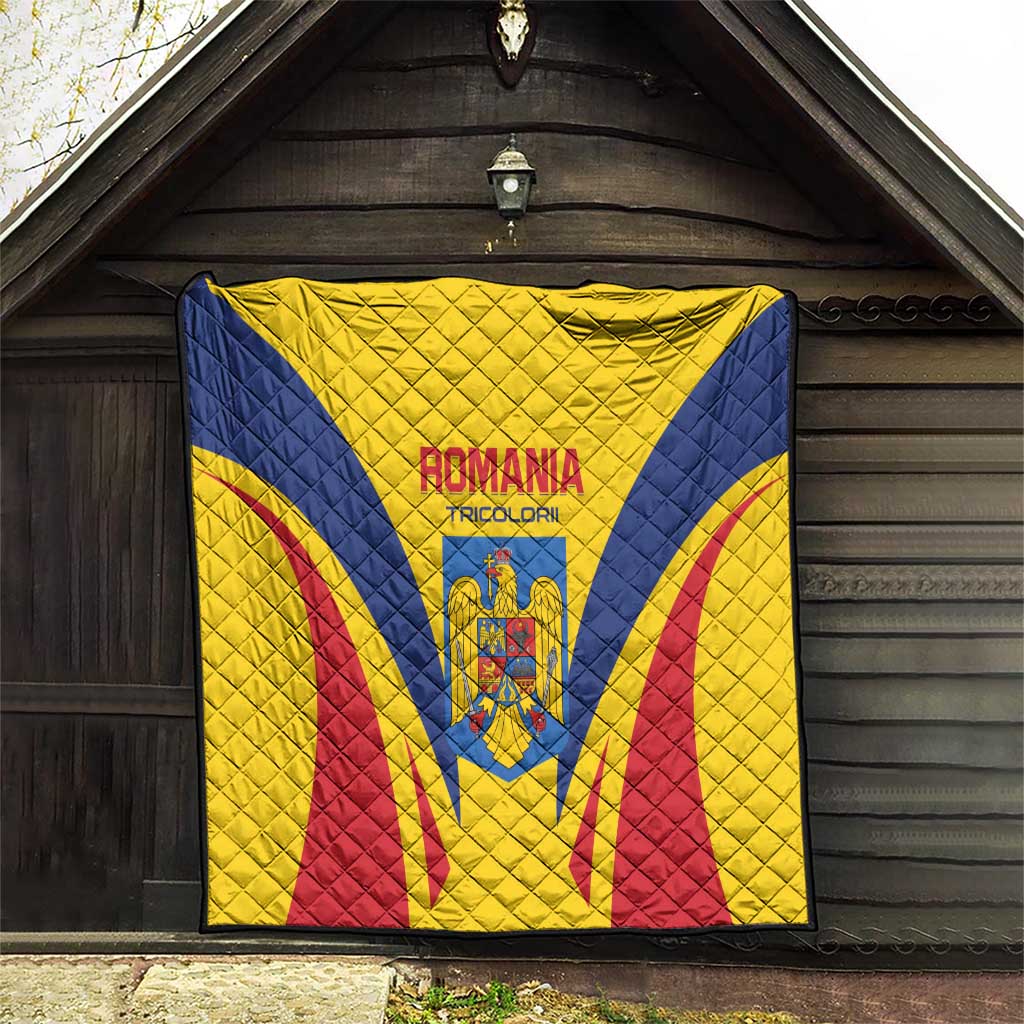 Romania 2024 Football Quilt Come On Tricolorii - Wonder Print Shop