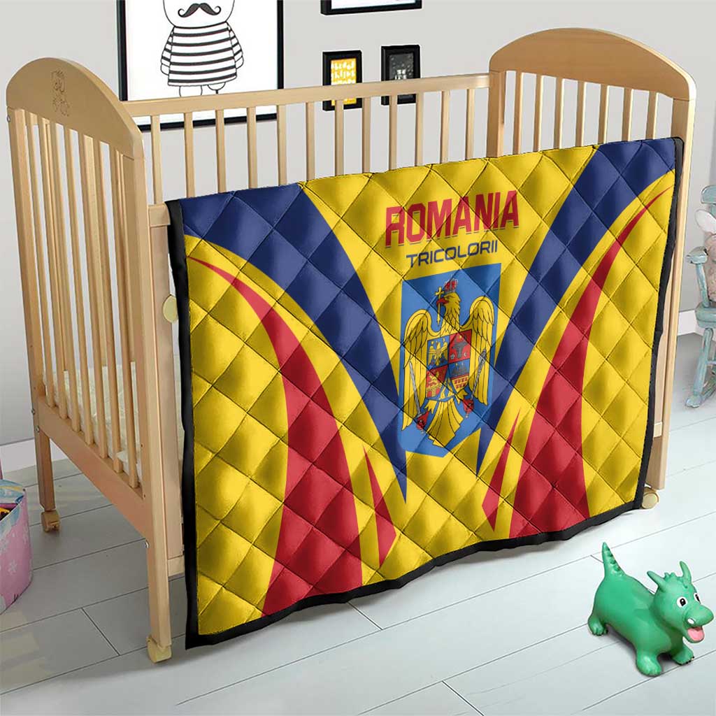 Romania 2024 Football Quilt Come On Tricolorii - Wonder Print Shop