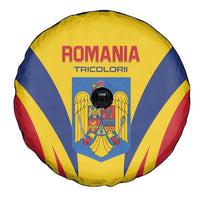 Romania 2024 Football Spare Tire Cover Come On Tricolorii - Wonder Print Shop