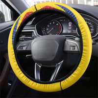 Romania 2024 Football Steering Wheel Cover Come On Tricolorii - Wonder Print Shop