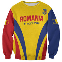 Custom Romania 2024 Football Sweatshirt Come On Tricolorii - Wonder Print Shop