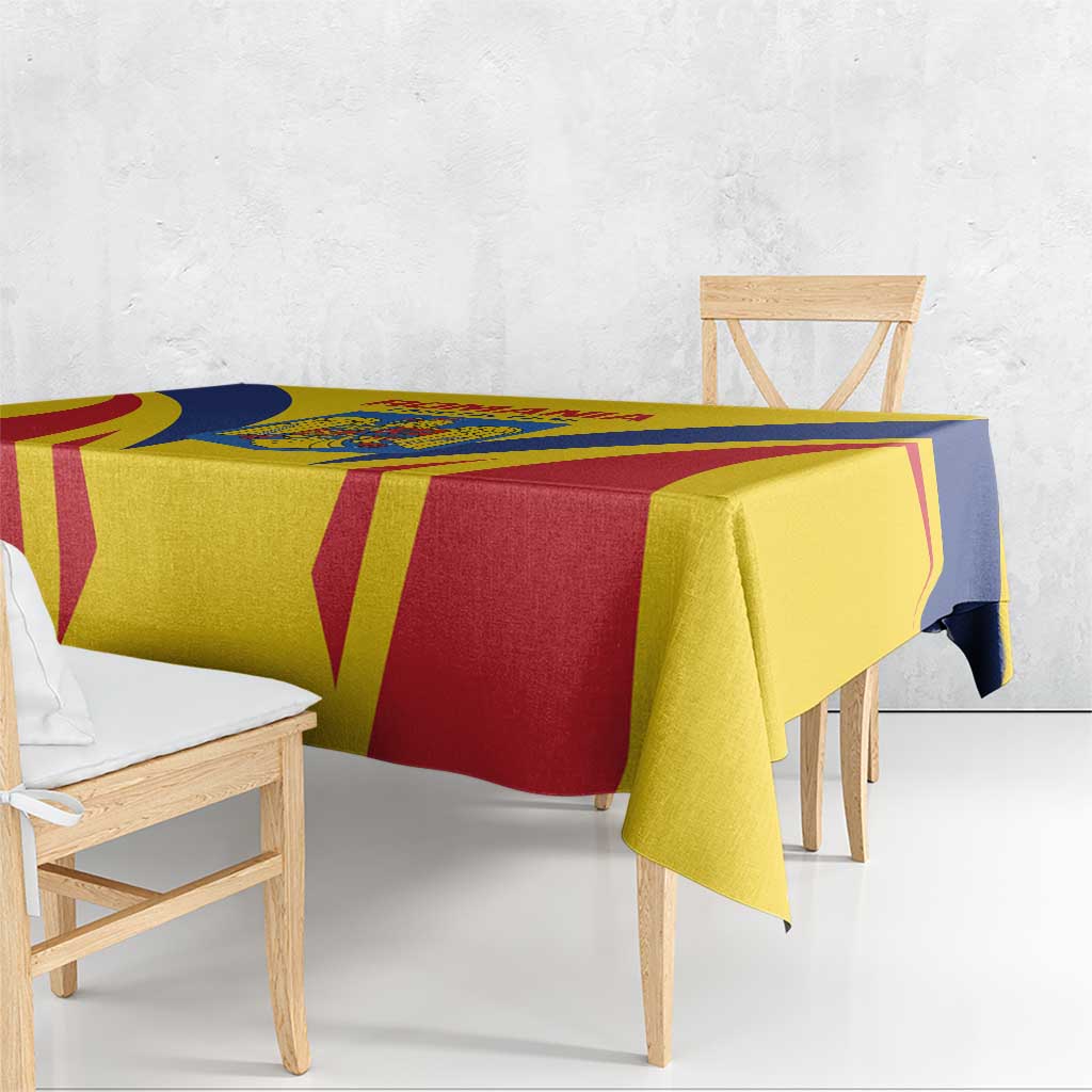 Romania 2024 Football Tablecloth Come On Tricolorii - Wonder Print Shop