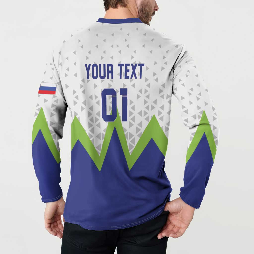 Custom Slovenia 2024 Football Button Sweatshirt Slovenija Go Champions - Wonder Print Shop