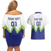 Custom Slovenia 2024 Football Couples Matching Off Shoulder Short Dress and Hawaiian Shirt Slovenija Go Champions - Wonder Print Shop