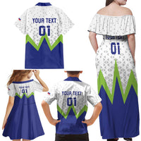 Custom Slovenia 2024 Football Family Matching Off Shoulder Maxi Dress and Hawaiian Shirt Slovenija Go Champions - Wonder Print Shop