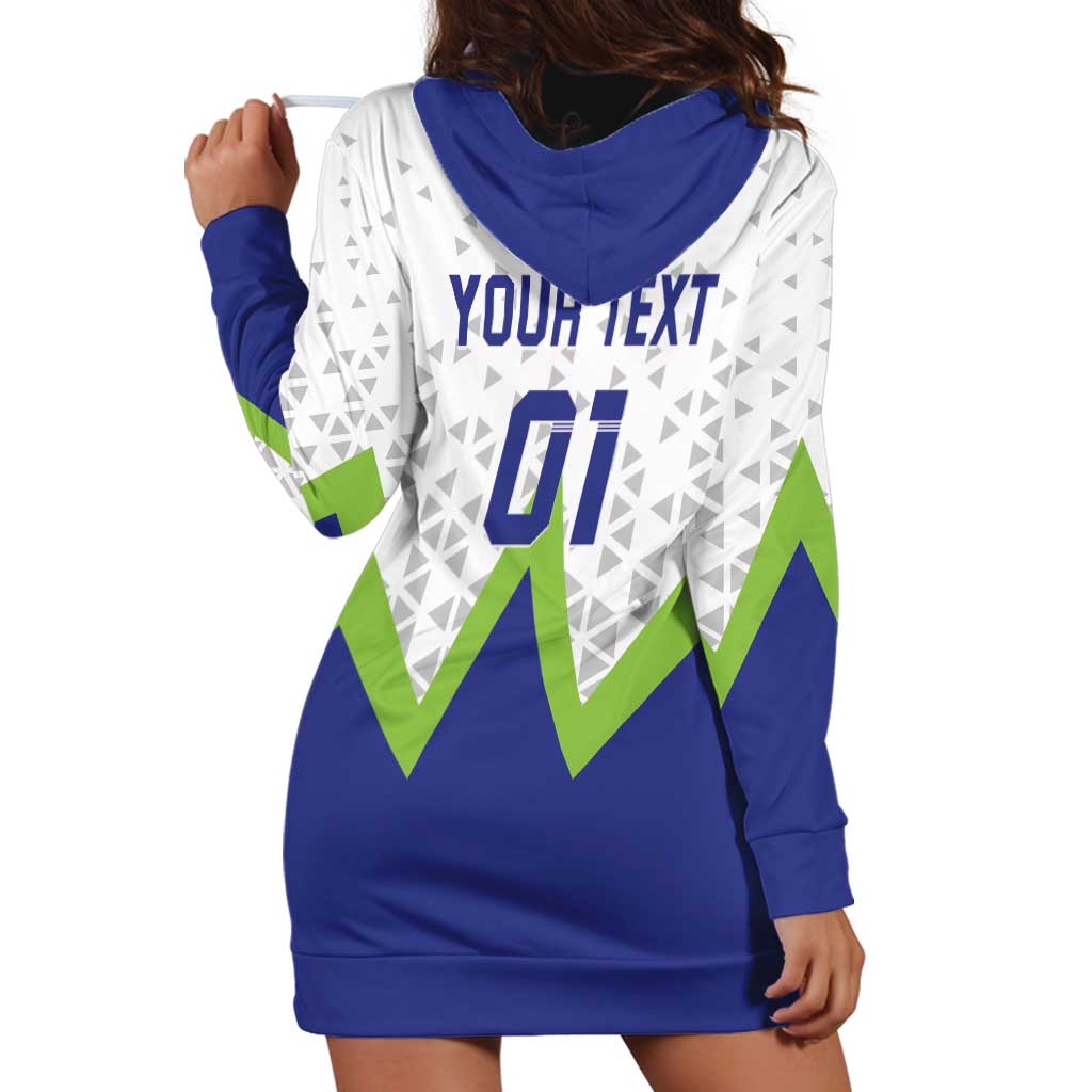 Custom Slovenia 2024 Football Hoodie Dress Slovenija Go Champions - Wonder Print Shop