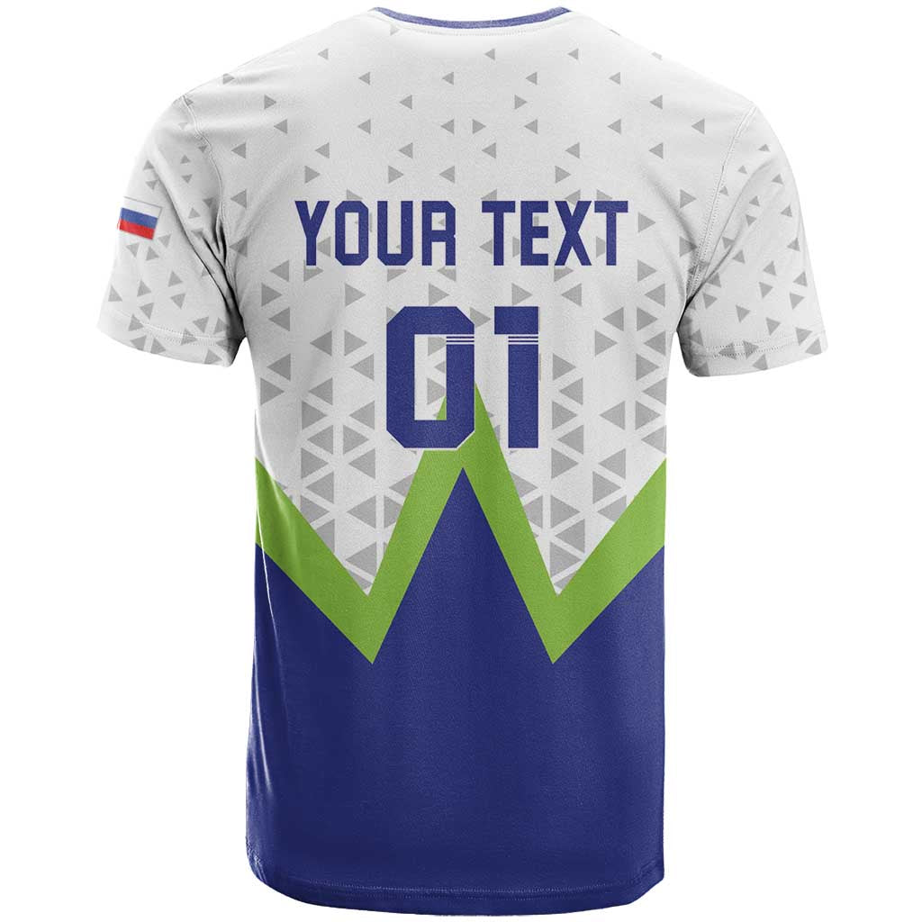 Custom Slovenia 2024 Football T Shirt Slovenija Go Champions - Wonder Print Shop