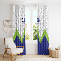 Slovenia 2024 Football Window Curtain Slovenija Go Champions - Wonder Print Shop
