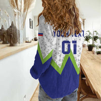 Custom Slovenia 2024 Football Women Casual Shirt Slovenija Go Champions - Wonder Print Shop