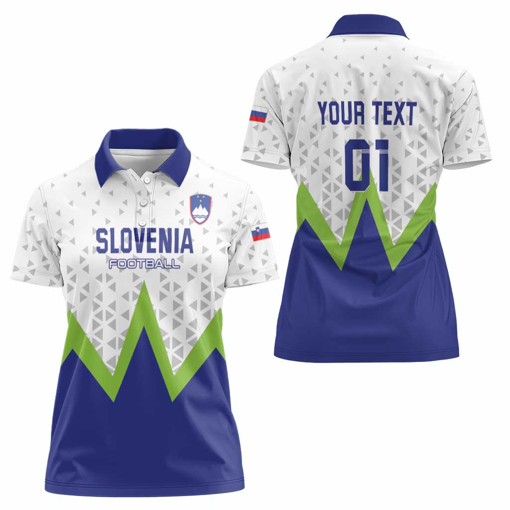 Custom Slovenia 2024 Football Women Polo Shirt Slovenija Go Champions - Wonder Print Shop