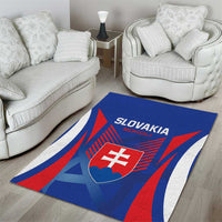 Slovakia 2024 Football Area Rug Slovenska Sokoli - Wonder Print Shop