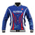 Custom Slovakia 2024 Football Baseball Jacket Slovenska Sokoli - Wonder Print Shop