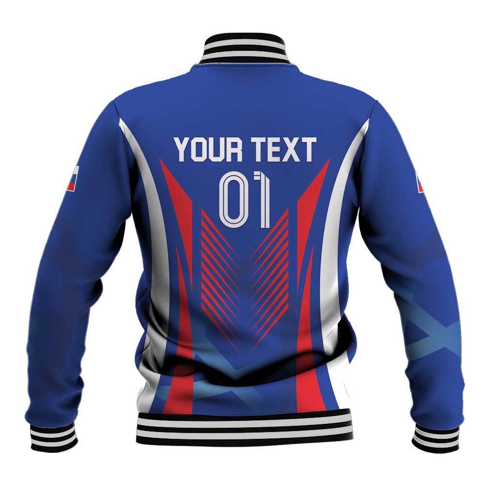 Custom Slovakia 2024 Football Baseball Jacket Slovenska Sokoli - Wonder Print Shop