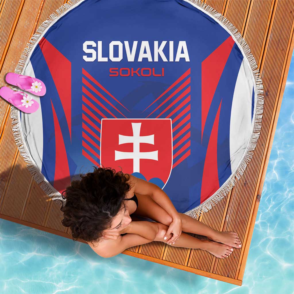 Slovakia 2024 Football Beach Blanket Slovenska Sokoli - Wonder Print Shop