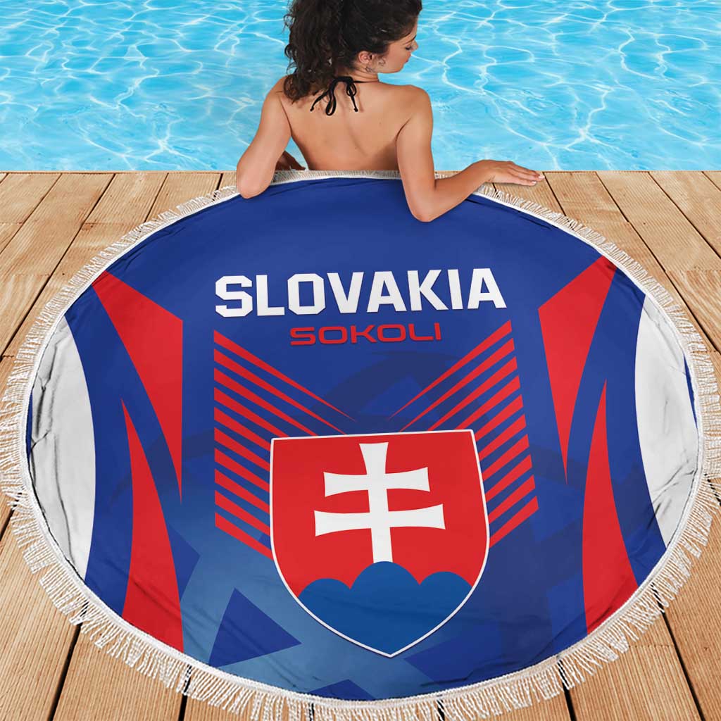 Slovakia 2024 Football Beach Blanket Slovenska Sokoli - Wonder Print Shop