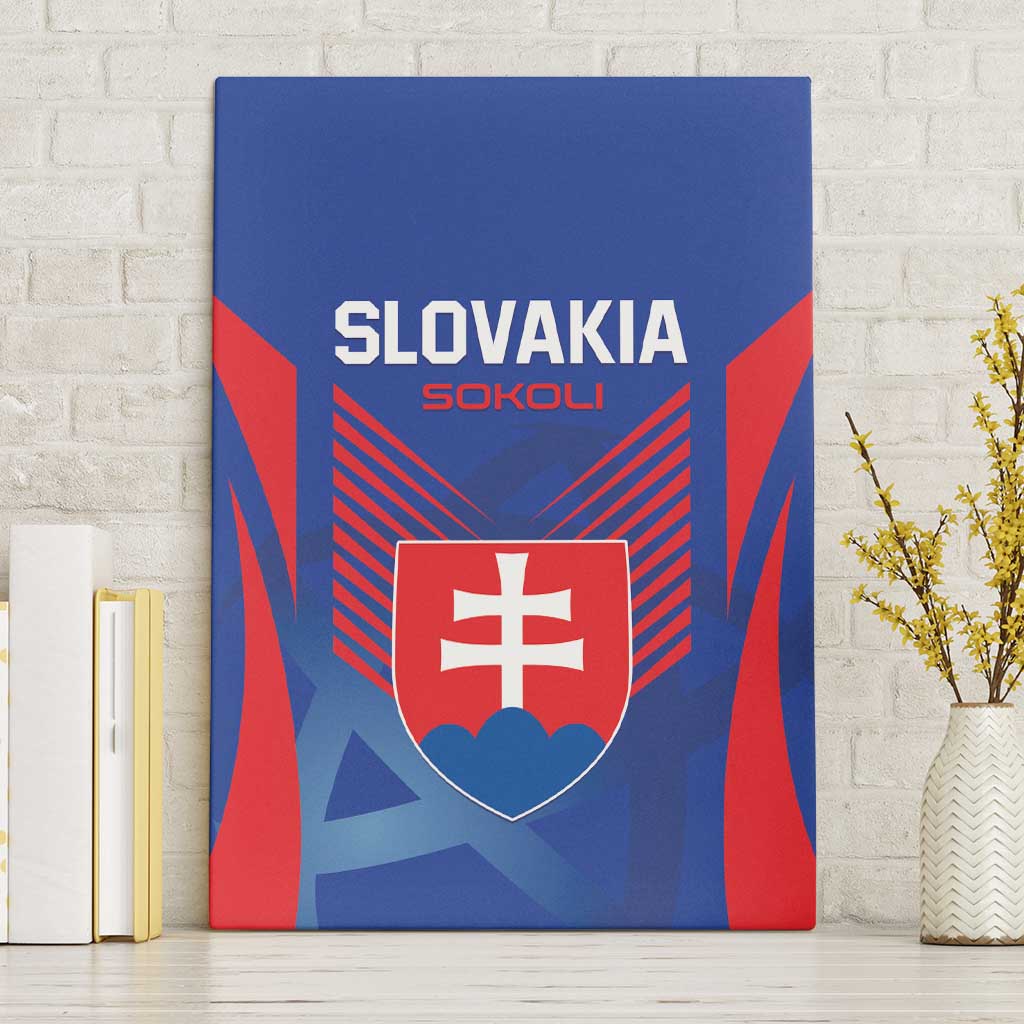 Slovakia 2024 Football Canvas Wall Art Slovenska Sokoli - Wonder Print Shop