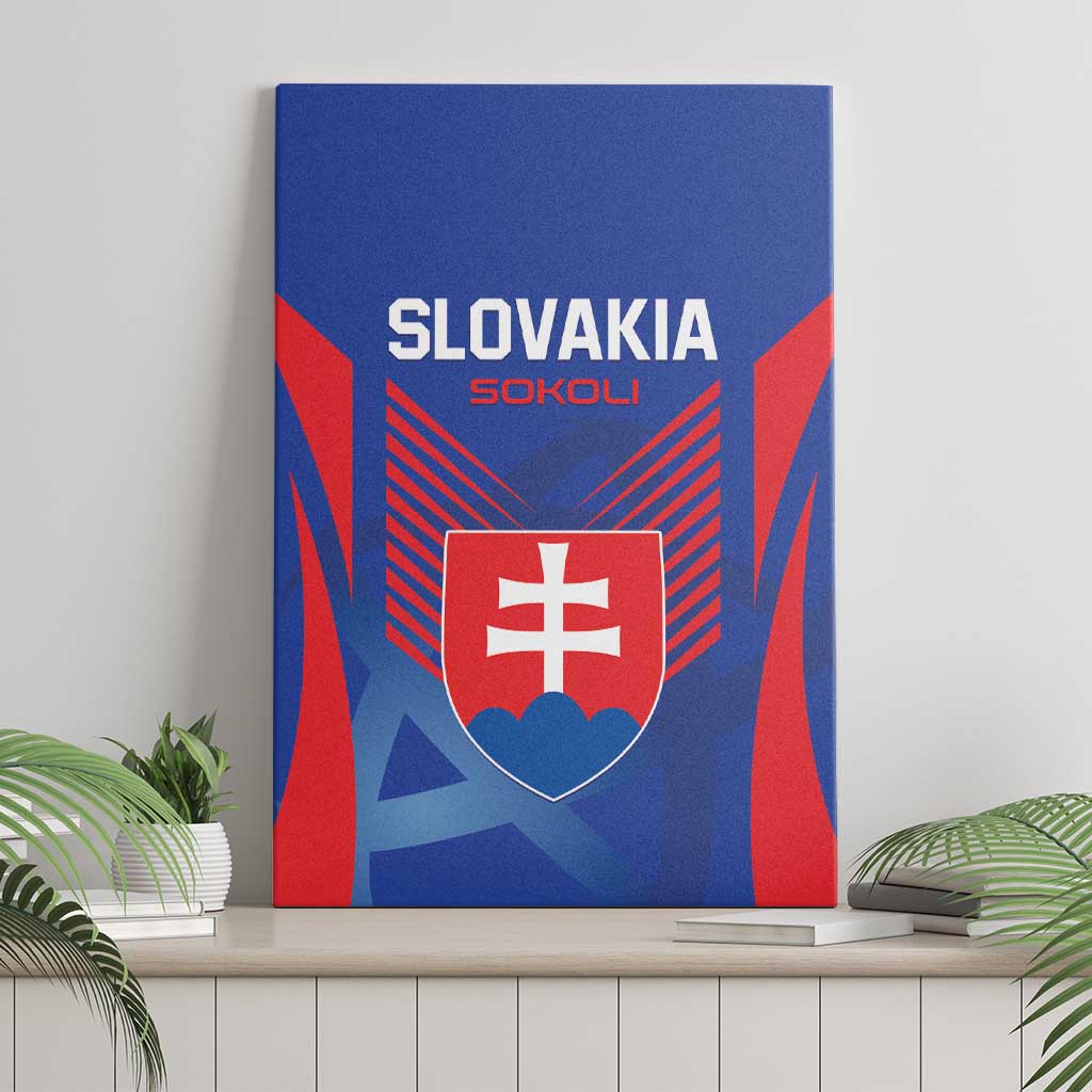 Slovakia 2024 Football Canvas Wall Art Slovenska Sokoli - Wonder Print Shop