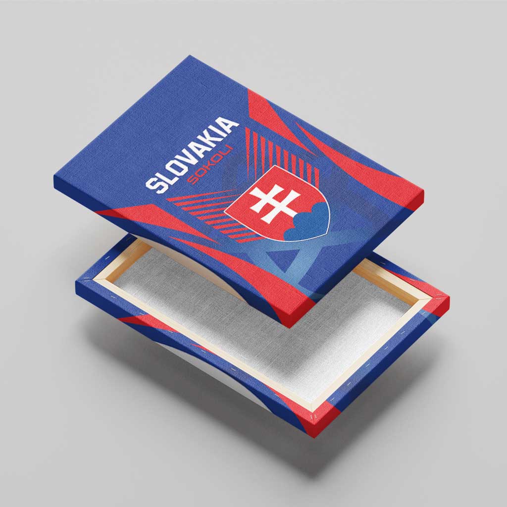 Slovakia 2024 Football Canvas Wall Art Slovenska Sokoli - Wonder Print Shop