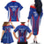 Custom Slovakia 2024 Football Family Matching Off The Shoulder Long Sleeve Dress and Hawaiian Shirt Slovenska Sokoli - Wonder Print Shop