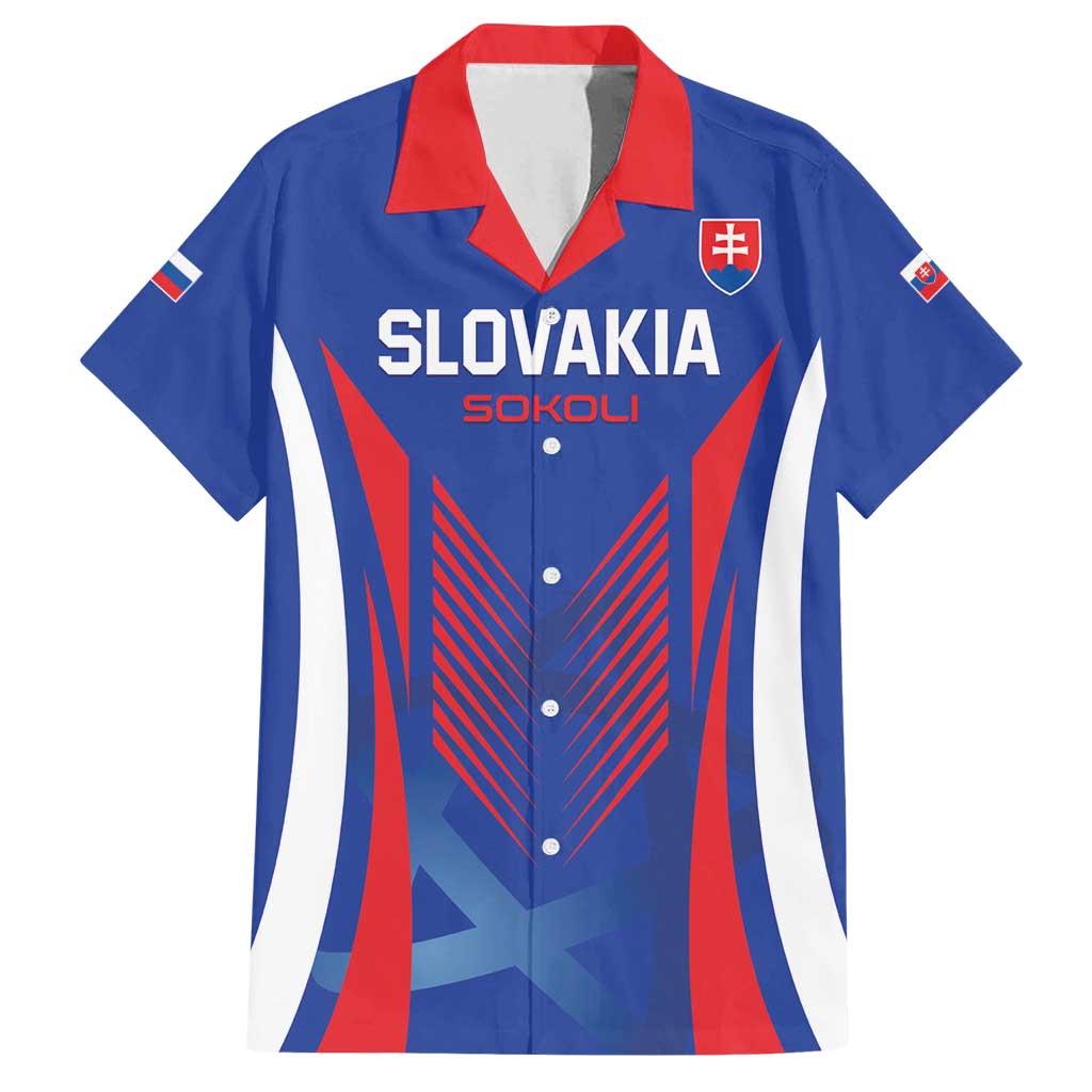 Custom Slovakia 2024 Football Family Matching Summer Maxi Dress and Hawaiian Shirt Slovenska Sokoli - Wonder Print Shop
