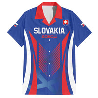 Custom Slovakia 2024 Football Hawaiian Shirt Slovenska Sokoli - Wonder Print Shop