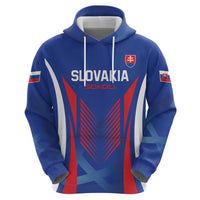 Custom Slovakia 2024 Football Hoodie Slovenska Sokoli - Wonder Print Shop