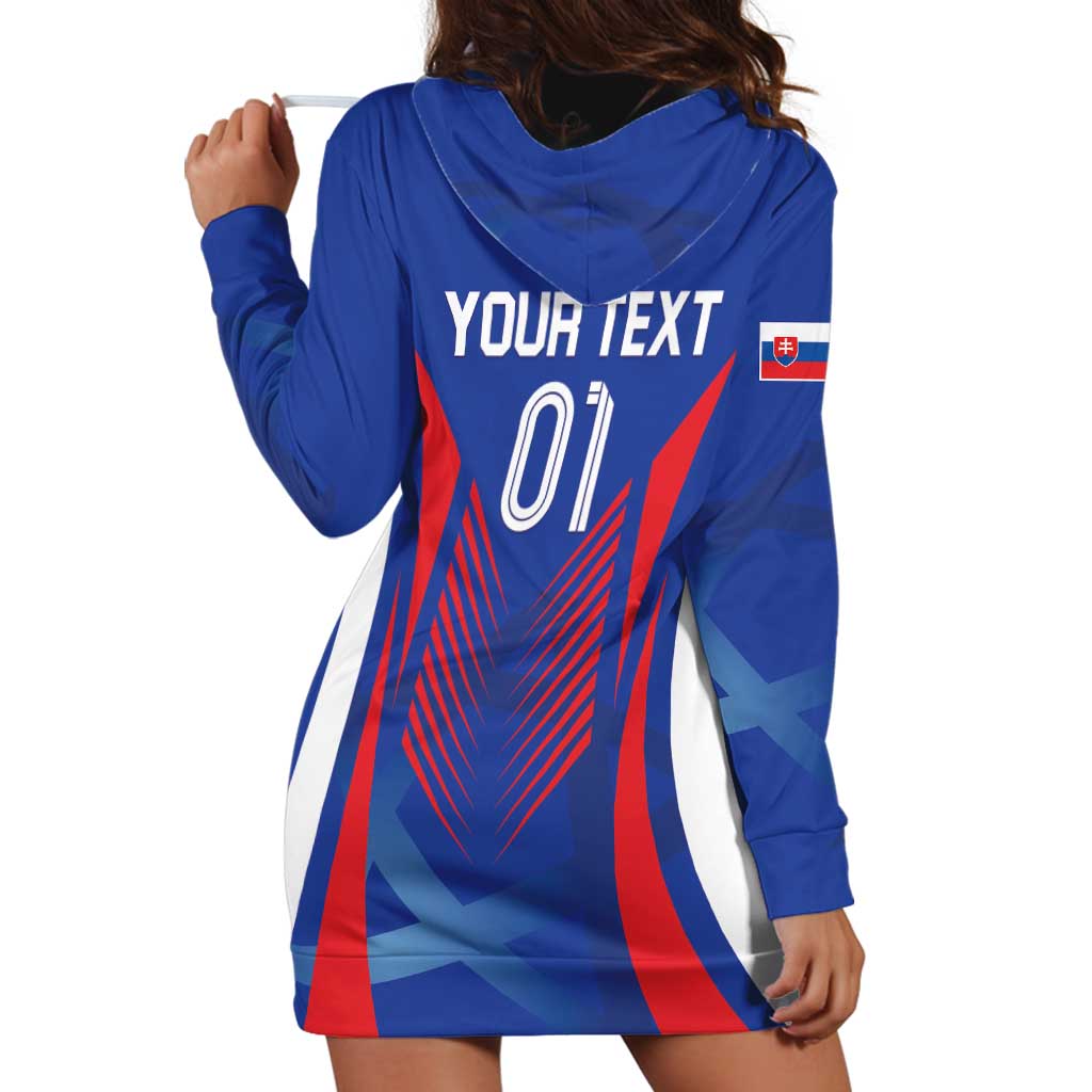 Custom Slovakia 2024 Football Hoodie Dress Slovenska Sokoli - Wonder Print Shop