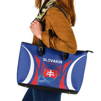 Slovakia 2024 Football Leather Tote Bag Slovenska Sokoli - Wonder Print Shop