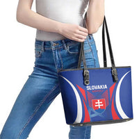 Slovakia 2024 Football Leather Tote Bag Slovenska Sokoli - Wonder Print Shop