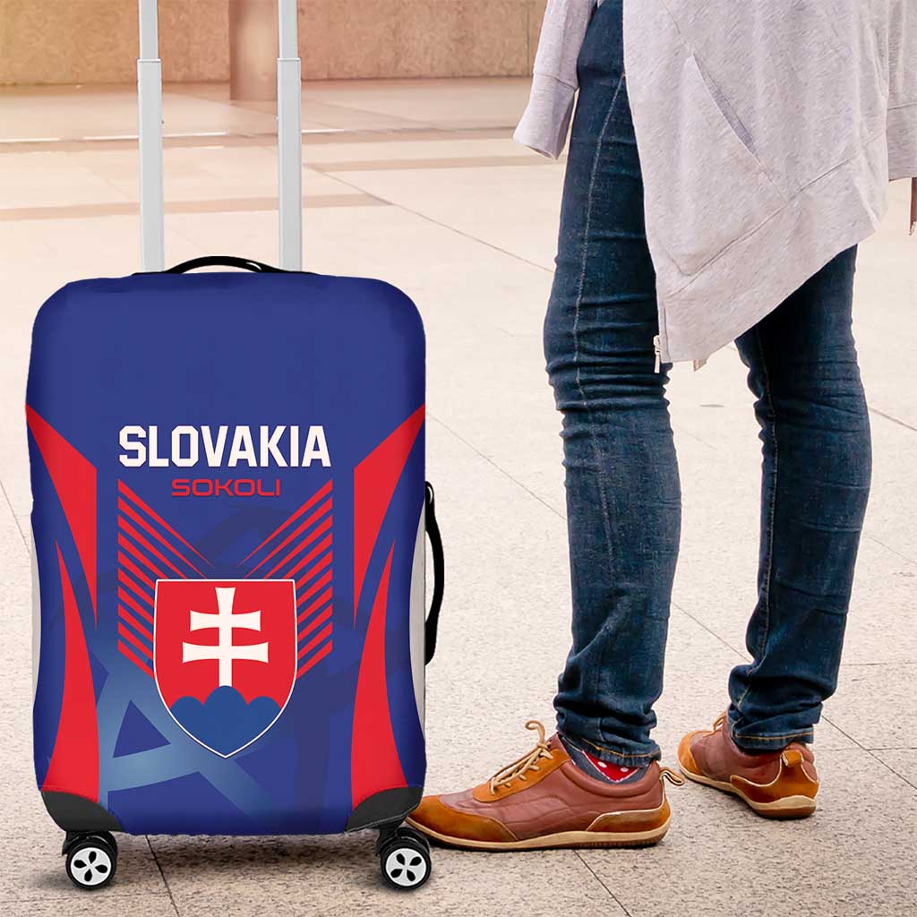 Slovakia 2024 Football Luggage Cover Slovenska Sokoli - Wonder Print Shop