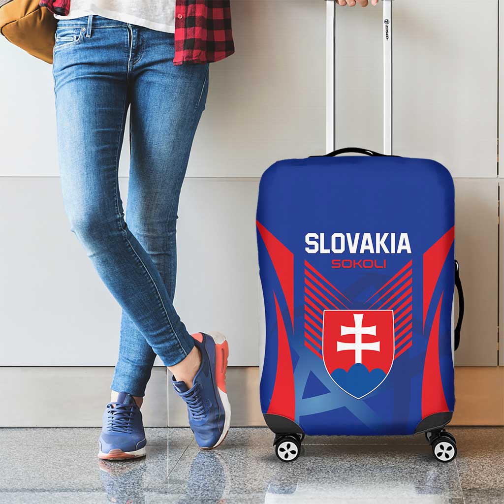 Slovakia 2024 Football Luggage Cover Slovenska Sokoli - Wonder Print Shop