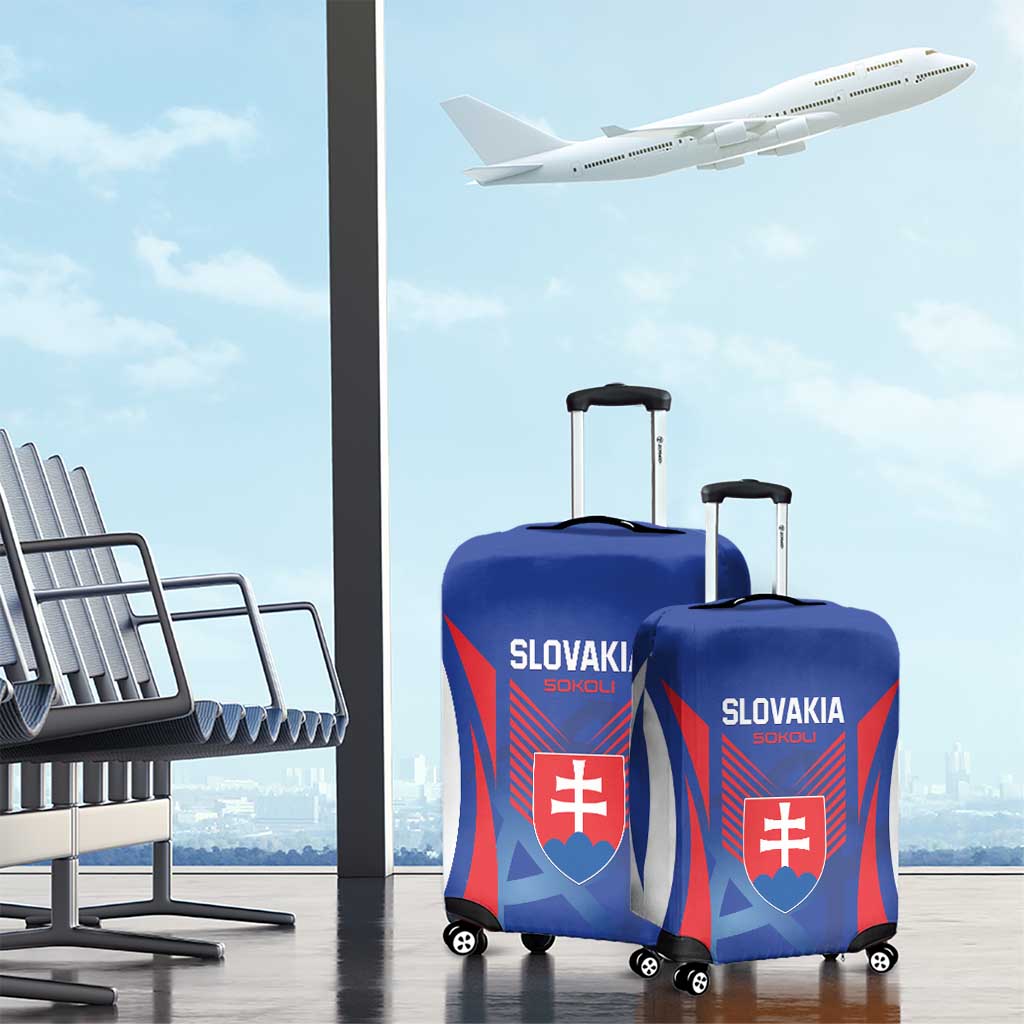 Slovakia 2024 Football Luggage Cover Slovenska Sokoli - Wonder Print Shop