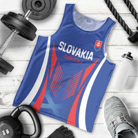 Custom Slovakia 2024 Football Men Tank Top Slovenska Sokoli - Wonder Print Shop