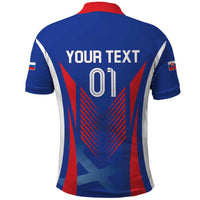 Custom Slovakia 2024 Football Polo Shirt Slovenska Sokoli - Wonder Print Shop
