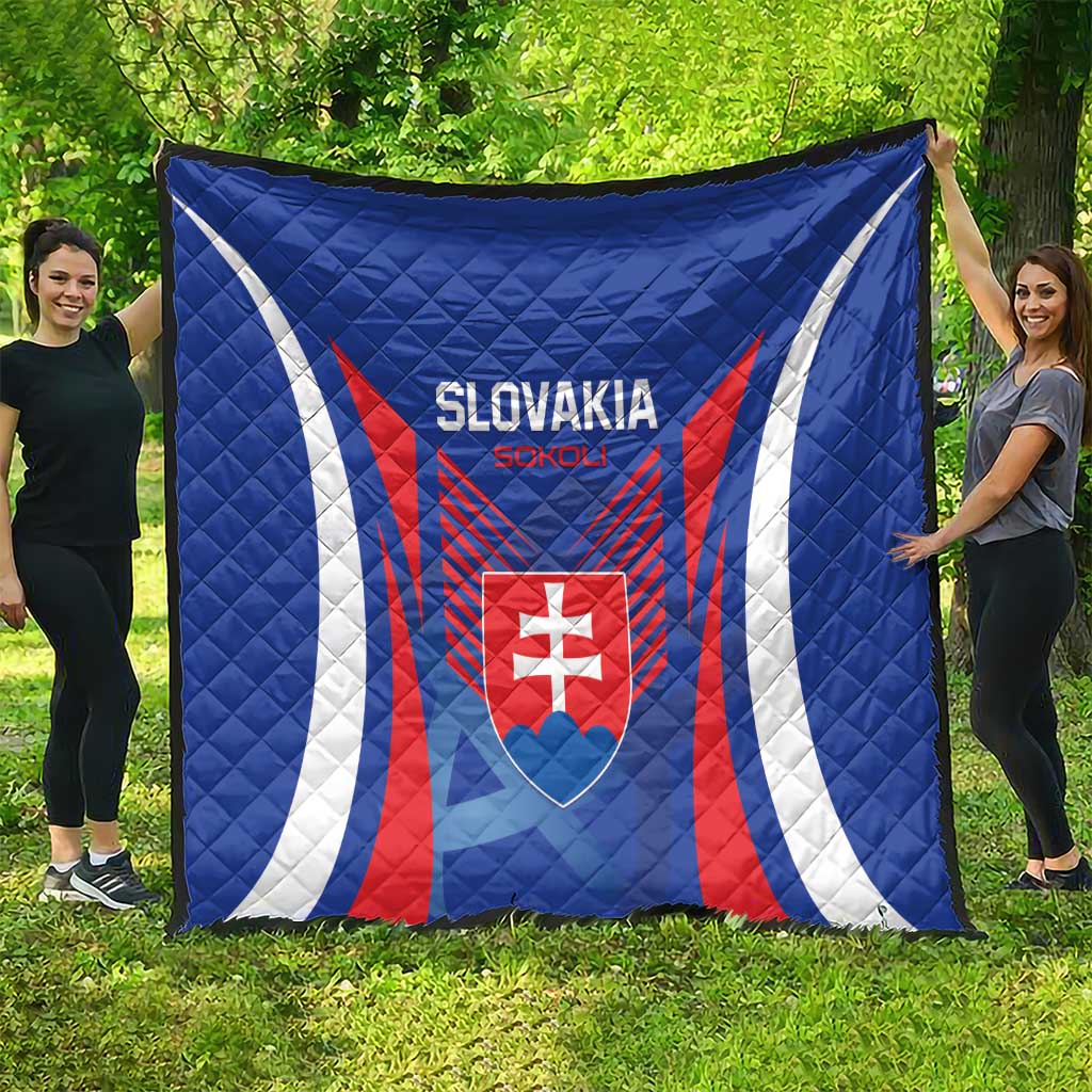 Slovakia 2024 Football Quilt Slovenska Sokoli - Wonder Print Shop