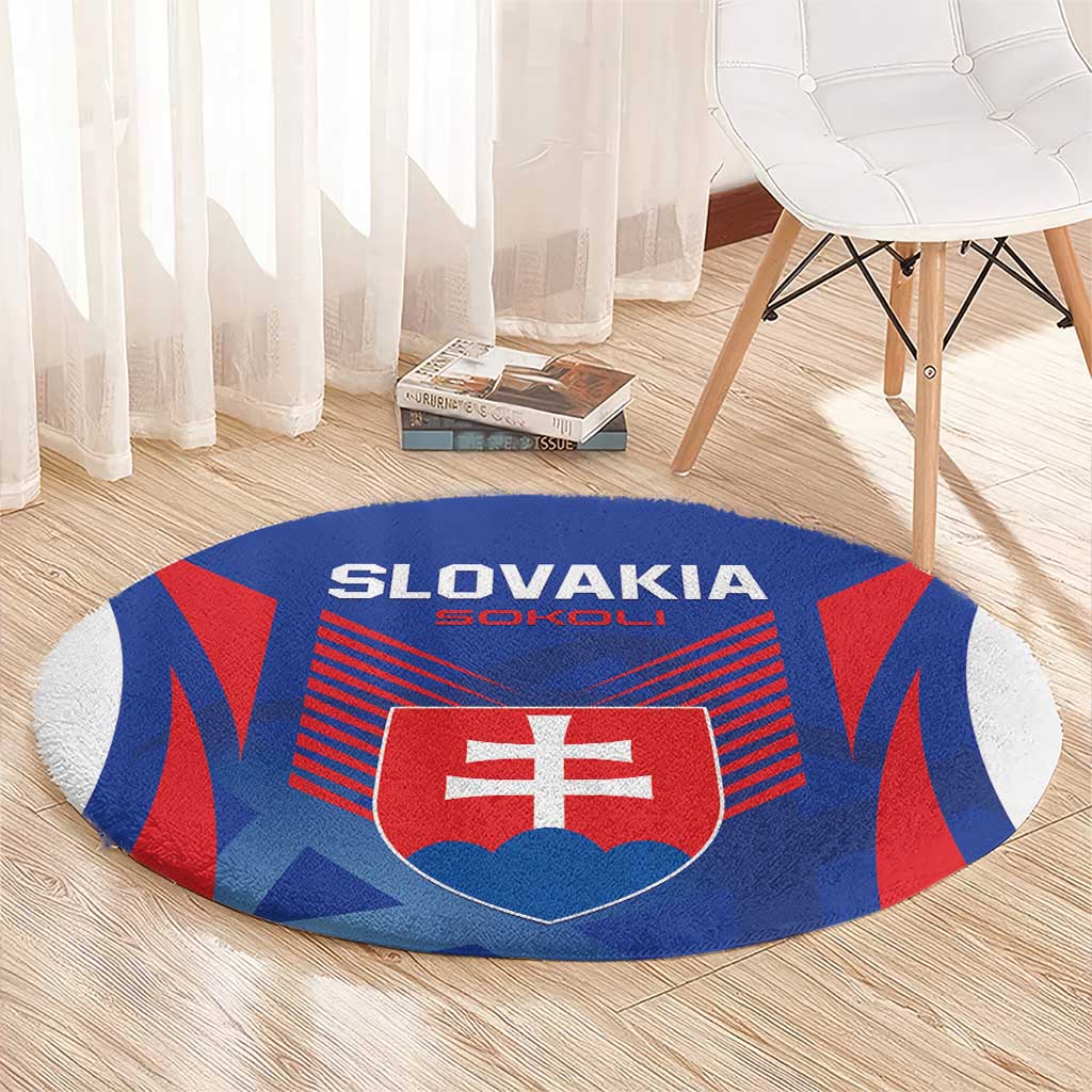 Slovakia 2024 Football Round Carpet Slovenska Sokoli