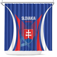 Slovakia 2024 Football Shower Curtain Slovenska Sokoli
