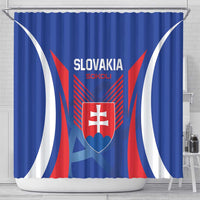 Slovakia 2024 Football Shower Curtain Slovenska Sokoli