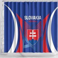 Slovakia 2024 Football Shower Curtain Slovenska Sokoli