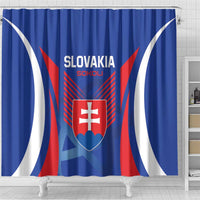 Slovakia 2024 Football Shower Curtain Slovenska Sokoli