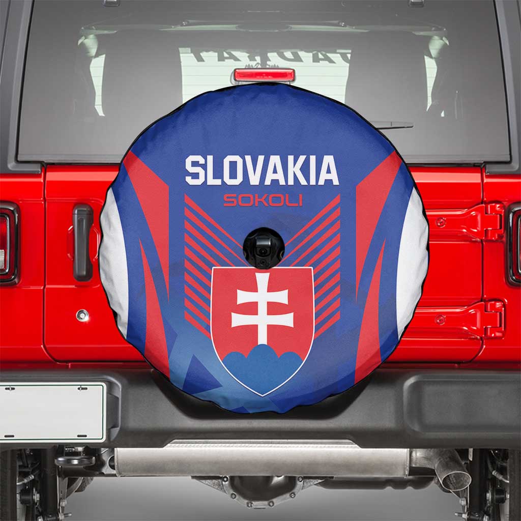 Slovakia 2024 Football Spare Tire Cover Slovenska Sokoli - Wonder Print Shop