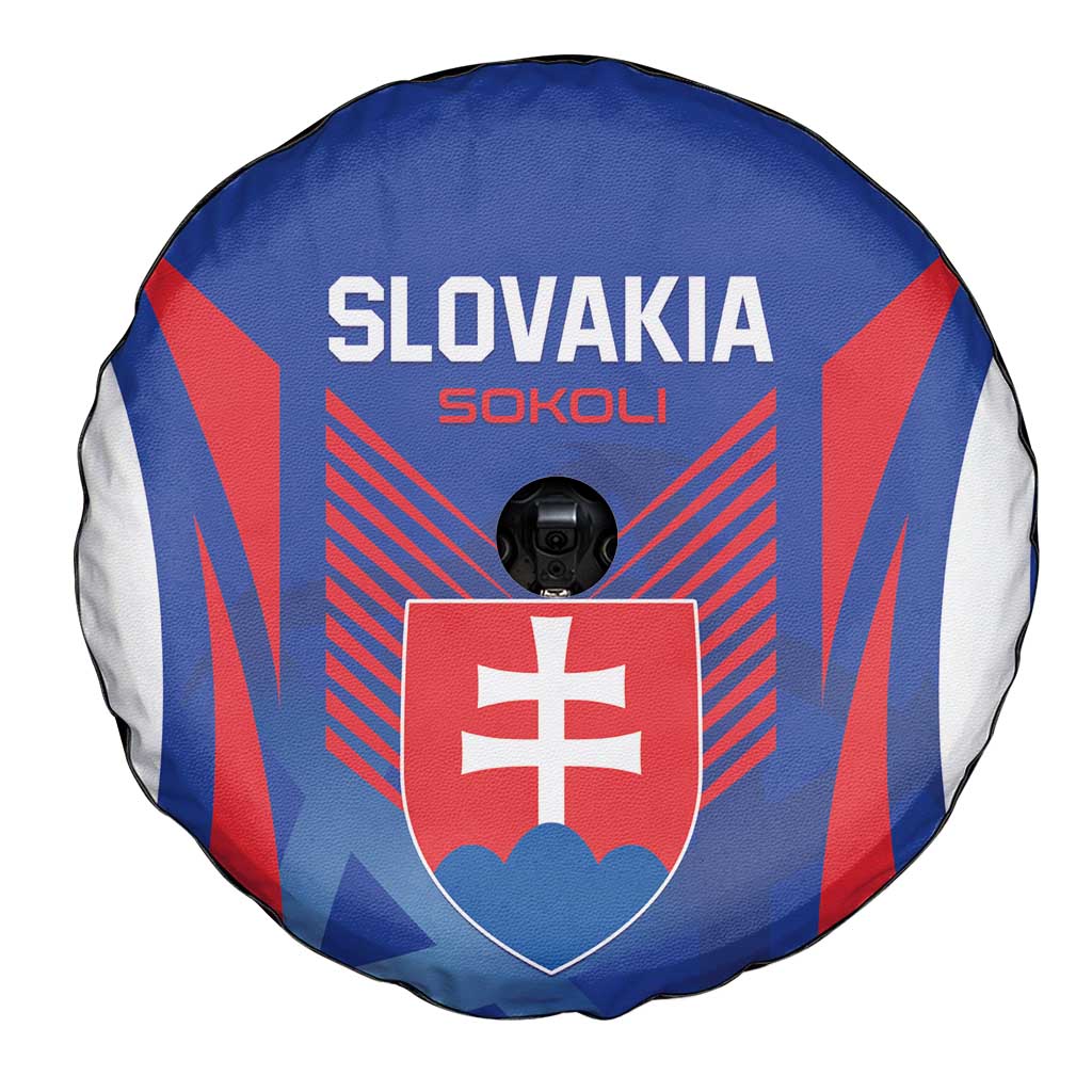 Slovakia 2024 Football Spare Tire Cover Slovenska Sokoli - Wonder Print Shop