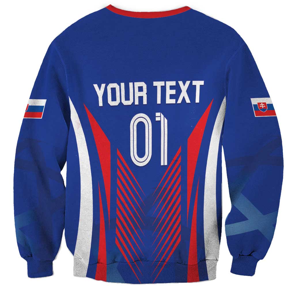 Custom Slovakia 2024 Football Sweatshirt Slovenska Sokoli - Wonder Print Shop