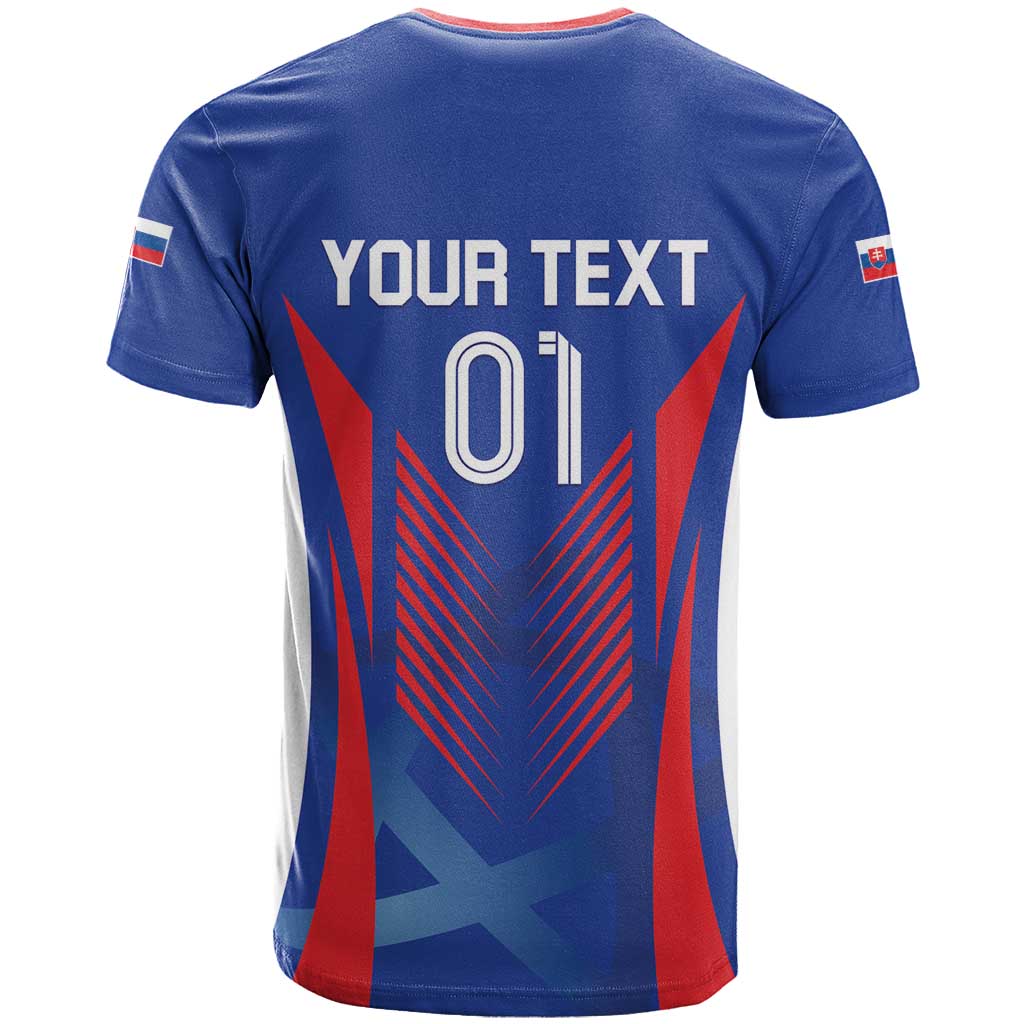 Custom Slovakia 2024 Football T Shirt Slovenska Sokoli - Wonder Print Shop