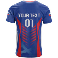 Custom Slovakia 2024 Football T Shirt Slovenska Sokoli - Wonder Print Shop