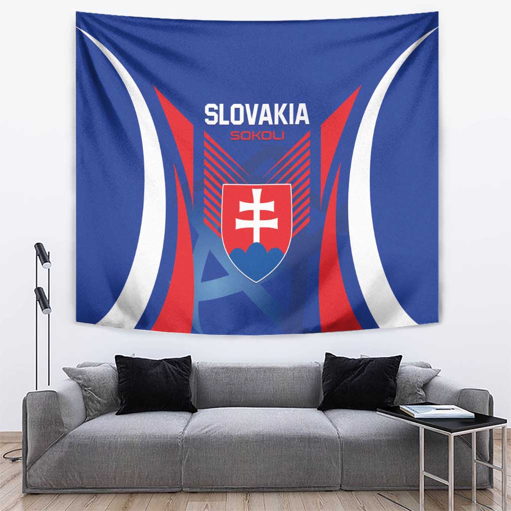 Slovakia 2024 Football Tapestry Slovenska Sokoli - Wonder Print Shop