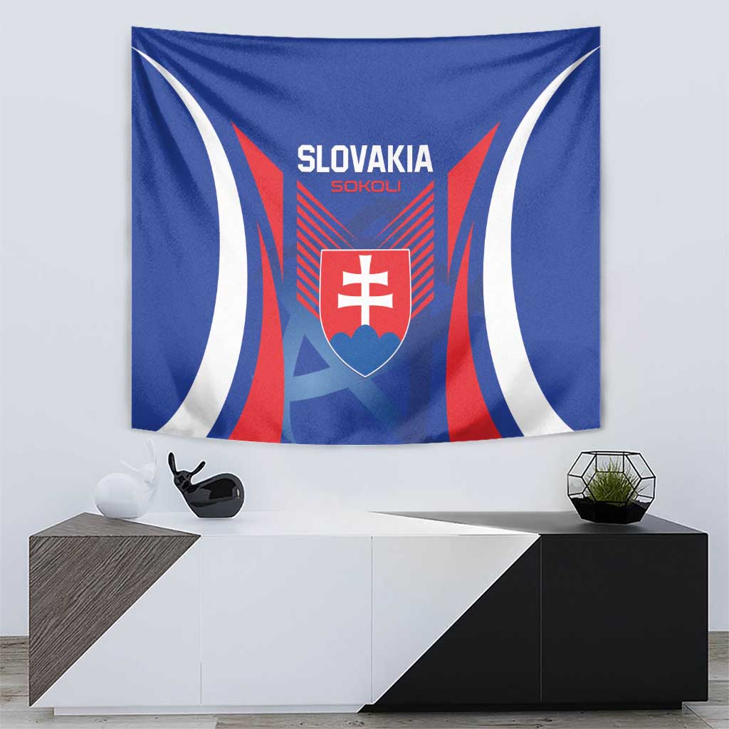 Slovakia 2024 Football Tapestry Slovenska Sokoli - Wonder Print Shop