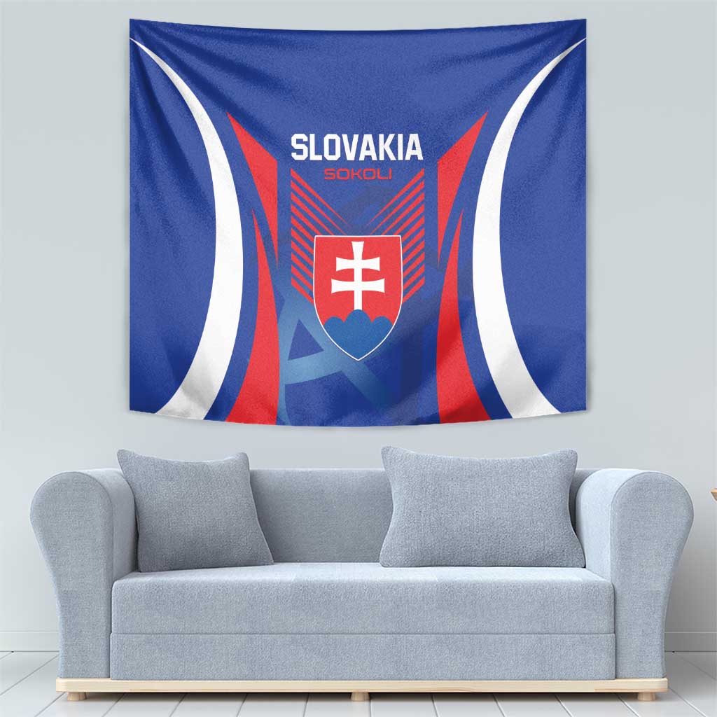 Slovakia 2024 Football Tapestry Slovenska Sokoli - Wonder Print Shop