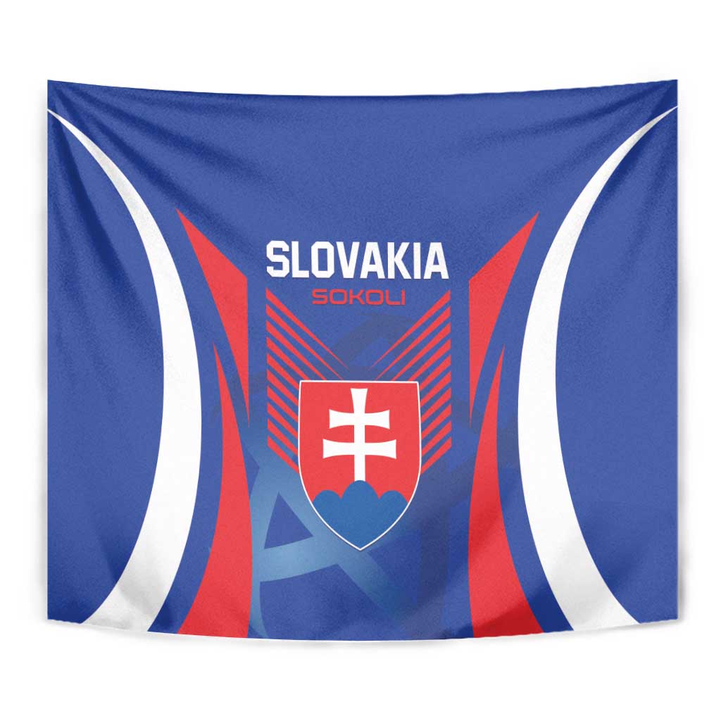 Slovakia 2024 Football Tapestry Slovenska Sokoli - Wonder Print Shop